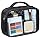 BAGSMART Clear TSA-Approved Toiletry Bag, Puffy Edges Travel Makeup Bag, Large Opening with Handle, Clear Cosmetic Bag with Double Zipper for Women (Black, 1Pack)