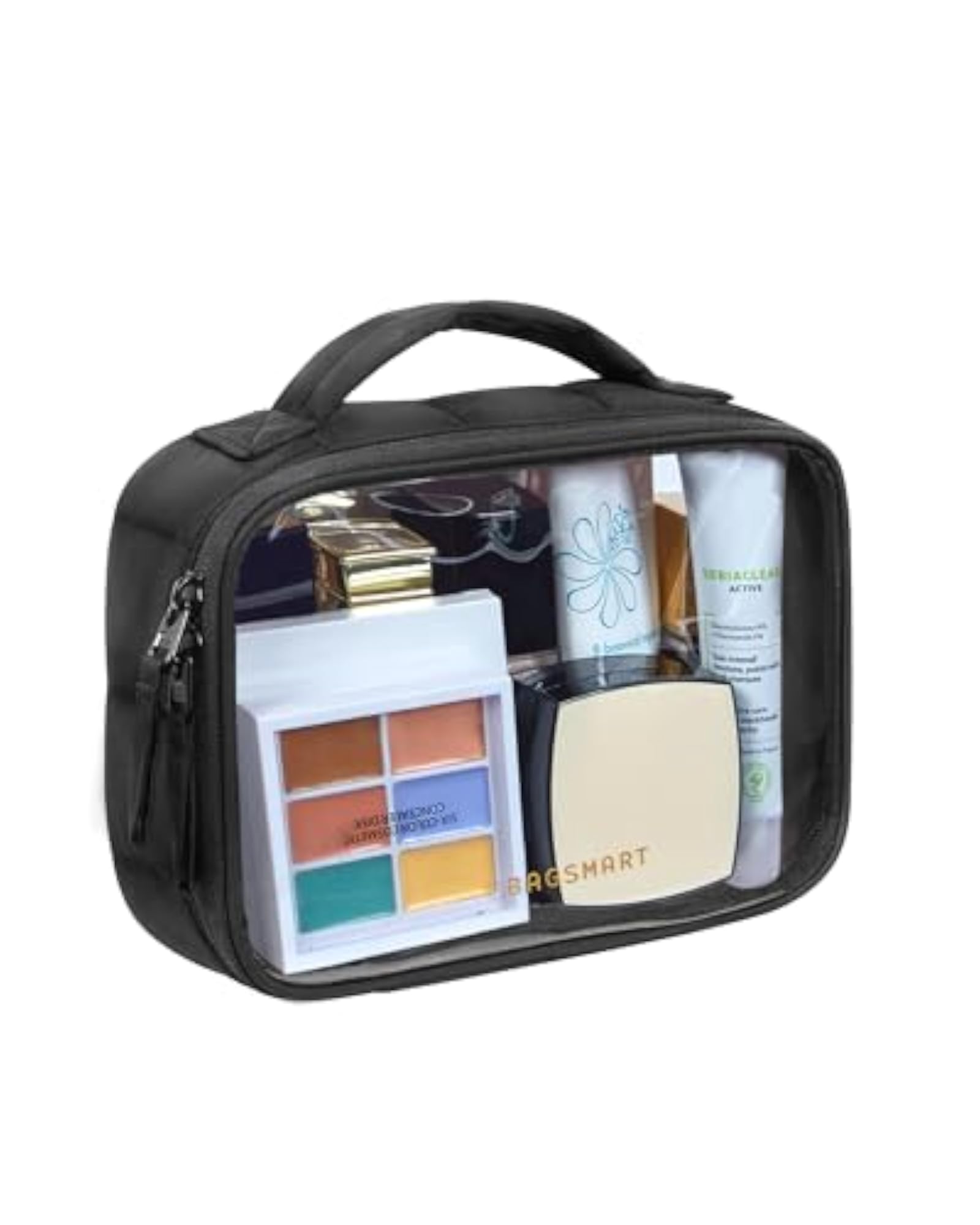 Clear TSA-Approved Toiletry Bag, Large Opening with Handle