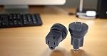 Toptekits 1-15P to 5-15R Power Adapter, NEMA 1-15P Male to 5-15R Female Power Converter, Canada/US 2-Prong to 3-Prong NEMA Converter Travel Plug Adapter (2 Pack)