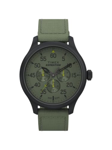 Image of TIMEX Expedition Men 43 mm Green Dial Analog Watch TW4B31000