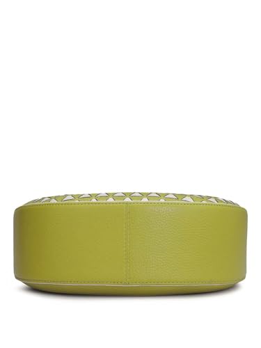 Image of Da Milano Women's Leather Shoulder Bag - Green