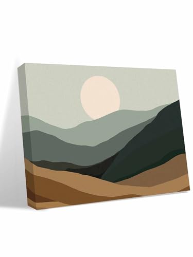 Canvas Wall Art - Natural Scenery Abstract Sunset Framed Wall