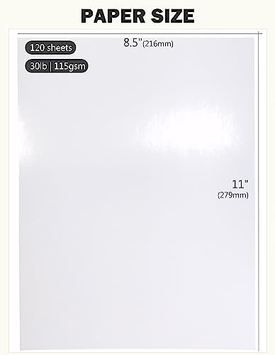 Thin Glossy Photo Flyer Paper For Chip Bags, Brouchure, 8.5 X 11, Inkjet, 120 Sheets, 30Lb, Pikapoka (P8511Ye115Gp) #TOP5