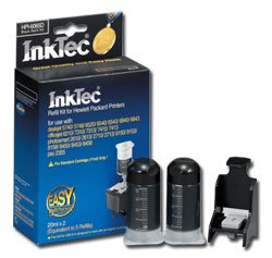 InkTec Recarga para Cartuchos HP 336 y HP 338. Negro PIGMENTADO. 20ml x 2