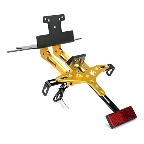 Support de plaque d'immatriculation moto jaune pour Yamaha XMAX 300 2017-2024