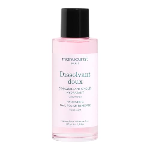 Manucurist - Solvente Delicato Green & Active, Levasmalto Senza Acetone, Rimuove Smalto in 30 Secondi, 98,5% Origine Naturale, Vitamine C ed E - 100 ml