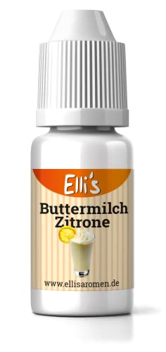 Ellis Aromen Buttermilch Zitrone NATURIDENTISCHES Lebensmittelaroma | Für Speisen & Getränke | 10 ml