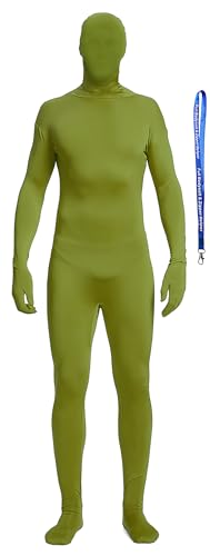 Image of Full Bodysuit Include Zipper Helper Unisex Spandex Stretch Adult Costume Zentai Disappearing Man Body Suit