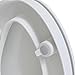 CYRRET 3 Inch Elevated Toilet Seat Riser, Raised Toilet Seat Enlongated Bowl (18.5