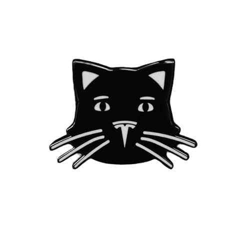 Broche de gato para fãs de Tesla Emblema de esmalte rígido presente para mochila bolsa jaqueta camisa