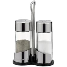 Tescoma Salt and Pepper shakers, set of two, made of glass, with holder