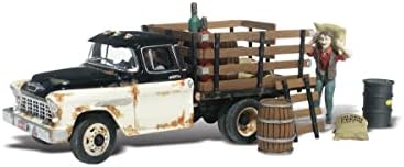 Henry's Haulin 1955 Chevy Truck w/Figure & Acc. N Scale Woodland