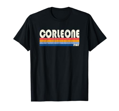 Rétro Vintage Années 70 80 Style Corleone, Italie T-Shirt
