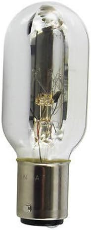 Ushio SM-78595 (8000385) Bulb Replaces Nikon 77427 20W 115V/125V BA15D / DC Bayonet 1/2 Clear 1/2 Reflective Silver T25 Incandescent Lamp