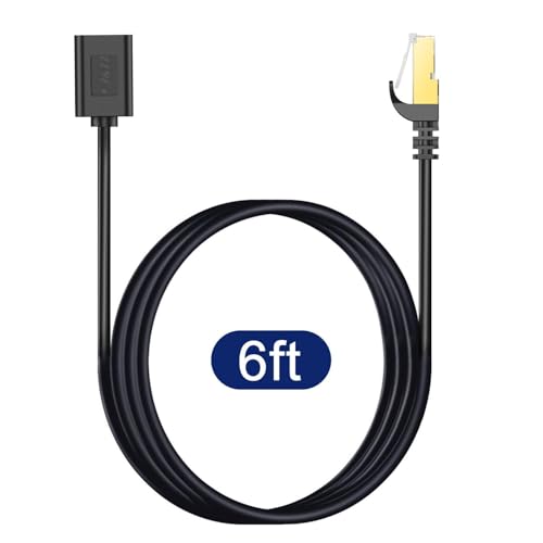 Cable Ethernet Cat6 J&D 6 pies (5 unidades) con conector RJ45 miniatura 7
