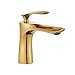 Grifo del lavabo del baño Acabado en cromo dorado Solo mango Un...