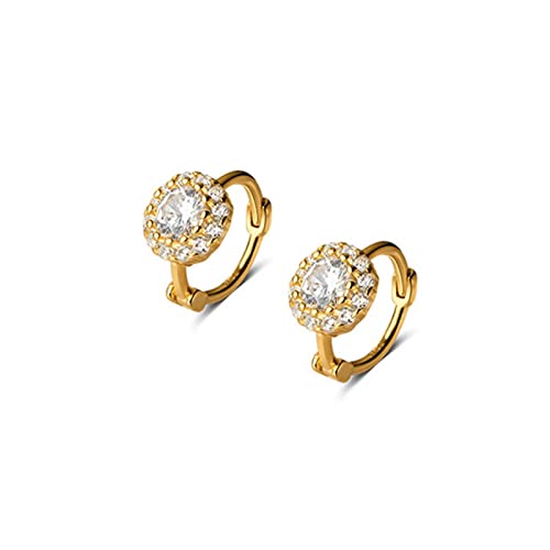 Boucles d'oreilles à Goujon Rond bohème 925 argent blanc pour femme