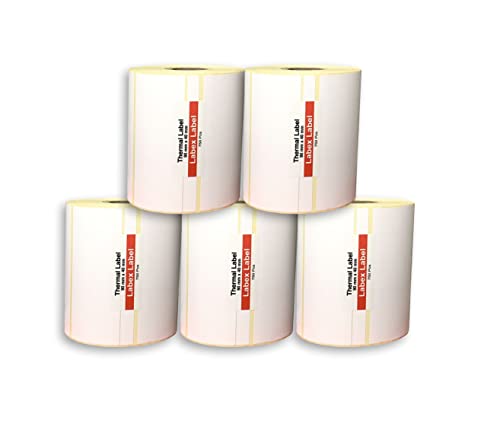 Rouleau Etiquette Thermique 90x40 mm autocollant pour code-barres en lot de 5