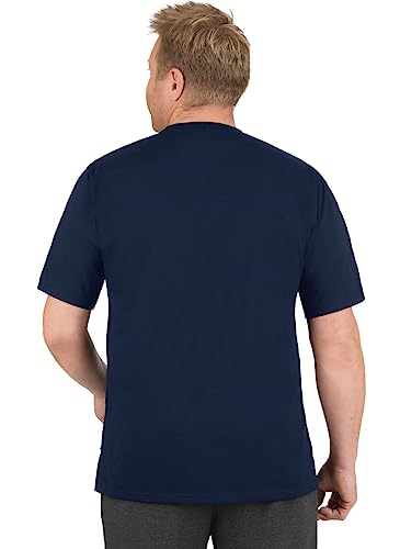 Trigema Men's T-Shirt 636202, X-Large, Blue (navy 046), XL - Image 3