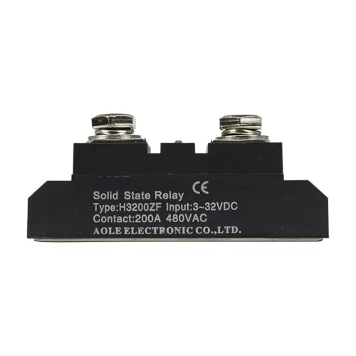 Relé de estado sólido de CC a CA H3200ZF monofásico 200A industrial 24-480V CA 4