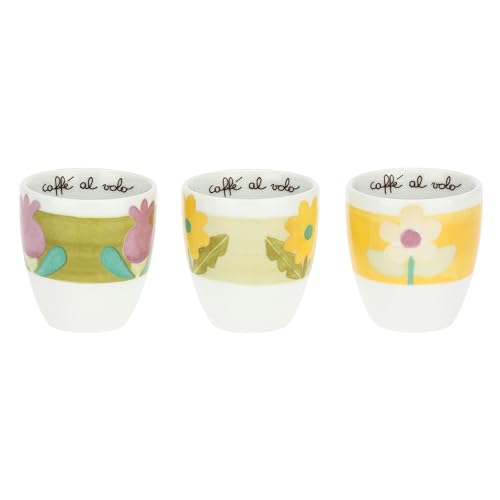 THUN Set 6 bicchierini in porcellana Florianne primavera