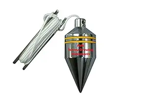 Aala Survey Drawing Instruments Plumb Bob Tool Instruments for Leveling Wall/Carpenter Work, 350 Gram Weight, Silver