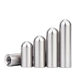 UZAMIRLEX Passstift mit Innengewinde, 304 SS Zylindrischer Passstift mit Gewinde, runder Kopf, Positionierung, Silber, M3-M6, 5 Stück(M6X40)