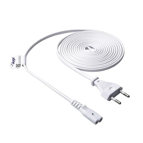 Akyga Câble d'alimentation pour ordinateur portable AK-RD-07A Eight CCA CEE 7/16 / IEC C7 - 3 m - Blanc