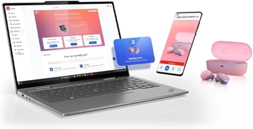 Image of Lenovo ThinkPad X1 2-in-1 Gen 10 Aura Edition Laptop with Intel Core Ultra 7 255U Processor, 14 inch WUXGA Touchscreen Display, 16GB LPDDR5X-8400MT /s, 1TB SSD, FHD Cam, and Win 11 Pro