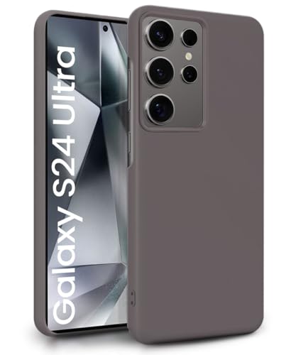 Image of WOW IMAGINE Slim Frameless Back Cover for Samsung Galaxy S24 Ultra 5G | Ultra Thin Lightweight Design & Camera Protection | Soft Matte Silicone Flexible Mobile Case (Grey)
