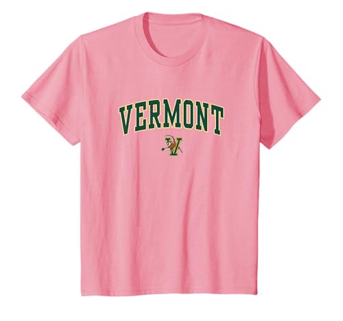 Kids Vermont Catamounts Kids Arch Over Pink T-Shirt