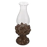 Décoration artistique de lotus : le porte-bougie chauffe-plat lotus vintage présente des motifs sophistiqués de support de bougie votive lotus qui enrichissent votre salon ou votre bureau de livre avec un charme de porte-bougie décoratif, un support de bougie votive lotus, des bougeoirs vintage