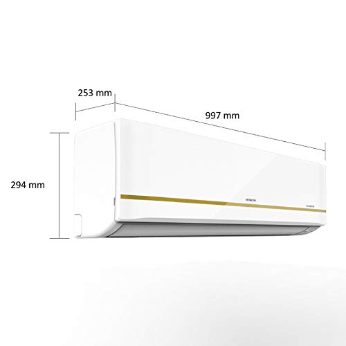 Image of Hitachi 2 Ton 5 Star Inverter Split AC (Copper, Dust Filter, 2021 Model, RMRG524HEEA White)
