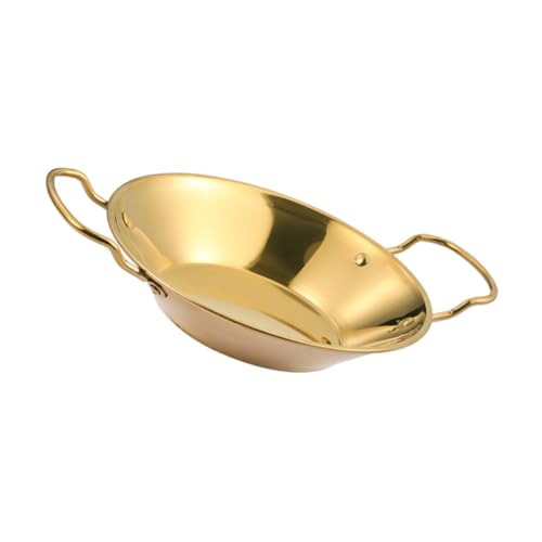 ROMISBABA Olla de Acero Inoxidable para Cocinar Resistente y Fácil de Limpiar con Doble Asa para Uso Doméstico y Profesional Cocinas de Inducción y Restaurante Diseño Compacto y Duradero