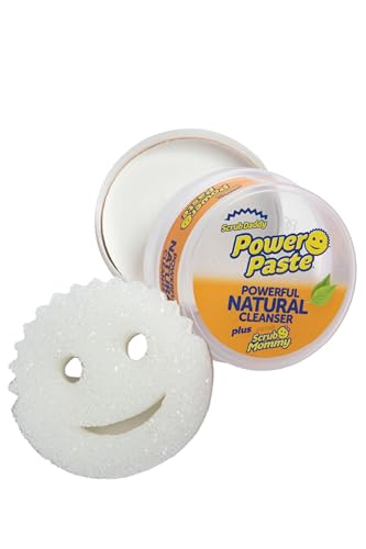 Scrub Daddy Power Paste Multi Purpose Cleaner - Oven Cleaner Heavy Duty Cleaning Products for Cooker Air Fryer & Induction Hob Sink Cleaner for Bath & Shower Screen Kit with Scrub Mommy Sponge