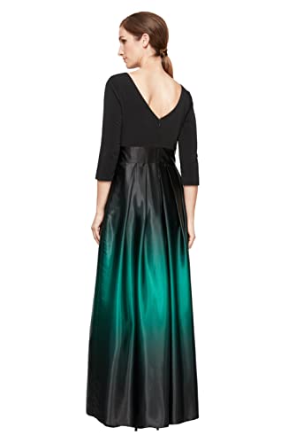 S.L. Fashions Womens Long Satin Mother of The Bride Dress with Pockets, Formal Party Gown (Petite and Regular Sizes)2