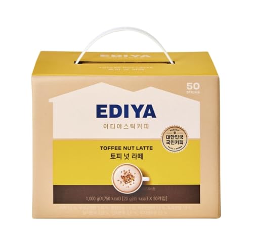 【イディヤコーヒー】Ediya 香ばしくて甘さを一杯 シグネチャー トピーナッツラテ 大容量 20g x 50個 韓国食品 韓国お茶 韓国コーヒー インスタントコーヒー ミックス スティック