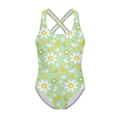 Image of Kids One Piece Swimsuit for Girls 5-14 Years Old Pretty Secure and Comfortable