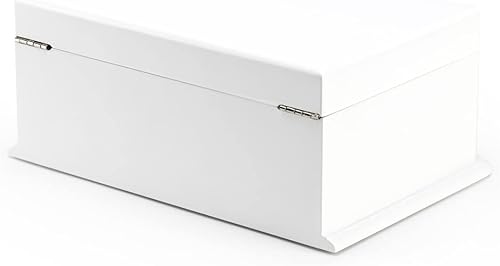 Miniatura 2 de Joyero musical de madera con 18 notas color blanco mate con muchas canciones para elegir de piel Elise Beethoven