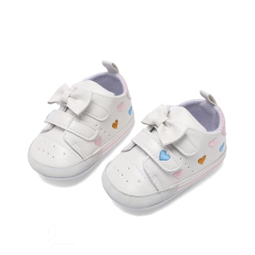 Image of Clowora Baby Boys Girls Shoes Non-Slip Rubber Sole Sneakers Infant First Walking Toddler Crib Shoes Newborn Loafers Flats.