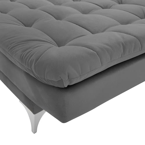 Image of Casaliving Danny 3 Seater Sofa Cum Bed for Living Room (Dark Grey Colour Fabric) Premium Fabric Sofa for Living Room