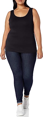 Image of SHAPERX Women's Regular Fit Sleeveless Cotton Camisole Slip Spaghetti Pack of 1 Plus Size