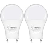 JIANGSILING GU24 LED Light Bulb, 9W(100W Equivalent), 5000K Daylight, A19 Shape GU24 Light Bulb, 800 Lumens GU24 Led Bulbs, CRI 85, Non-Dimmable ETL Listed(2-Pack), GU24-5000K-2