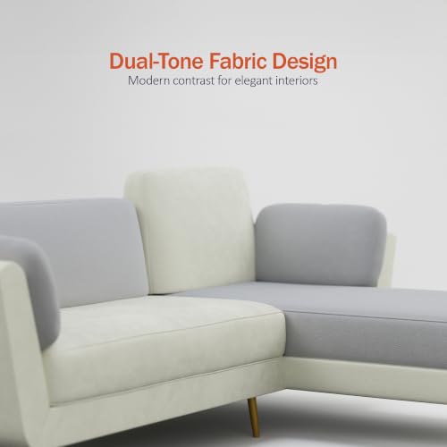 Image of Nuvola Premium Latex Fabric Sofa | 3, 4 & 5 Seater Options | 2 & 3-Toned Variants | Ultra-Soft Deep Seating Comfort | Modern Living Room Sofa | 3-Year Warranty