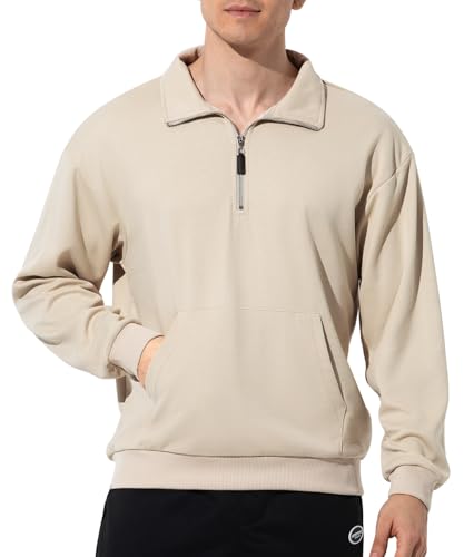 Pull homme décontracté sport zippé parfait pour les sorties automnales