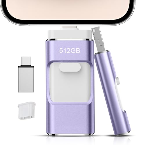 Image of 512GB Flash Drive[No App Required] Intended for Phone Tablet Androidphone and Comp
