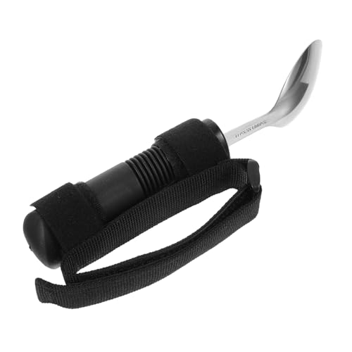 Didiseaon Adaptive Spoon for Elderly and Disabled Non Skid Handle Weighted Eating Utensil for Hand Assistive Eating Tool for Improved Grip