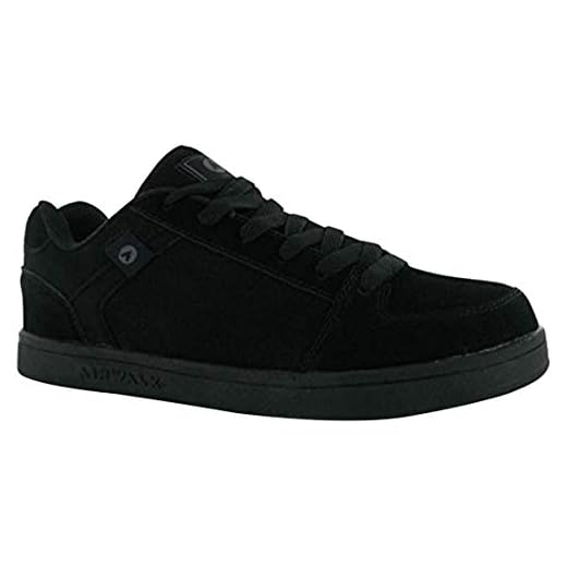 Airwalk Brock Herren Skate Schuhe Turnschuhe Freizeit Sport Schnuer Sneaker Schwarz 7.5 (41.5)