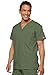 Dickies mens EDS Signature V-Neck Scrub Top Olive Medium