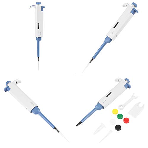 Jadeshay Pipette microlitre - Volume variable scientifique réglable de micropipette à canal unique de laboratoire, Outil de Laboratoire 5~1000ul (Capacity : M50)